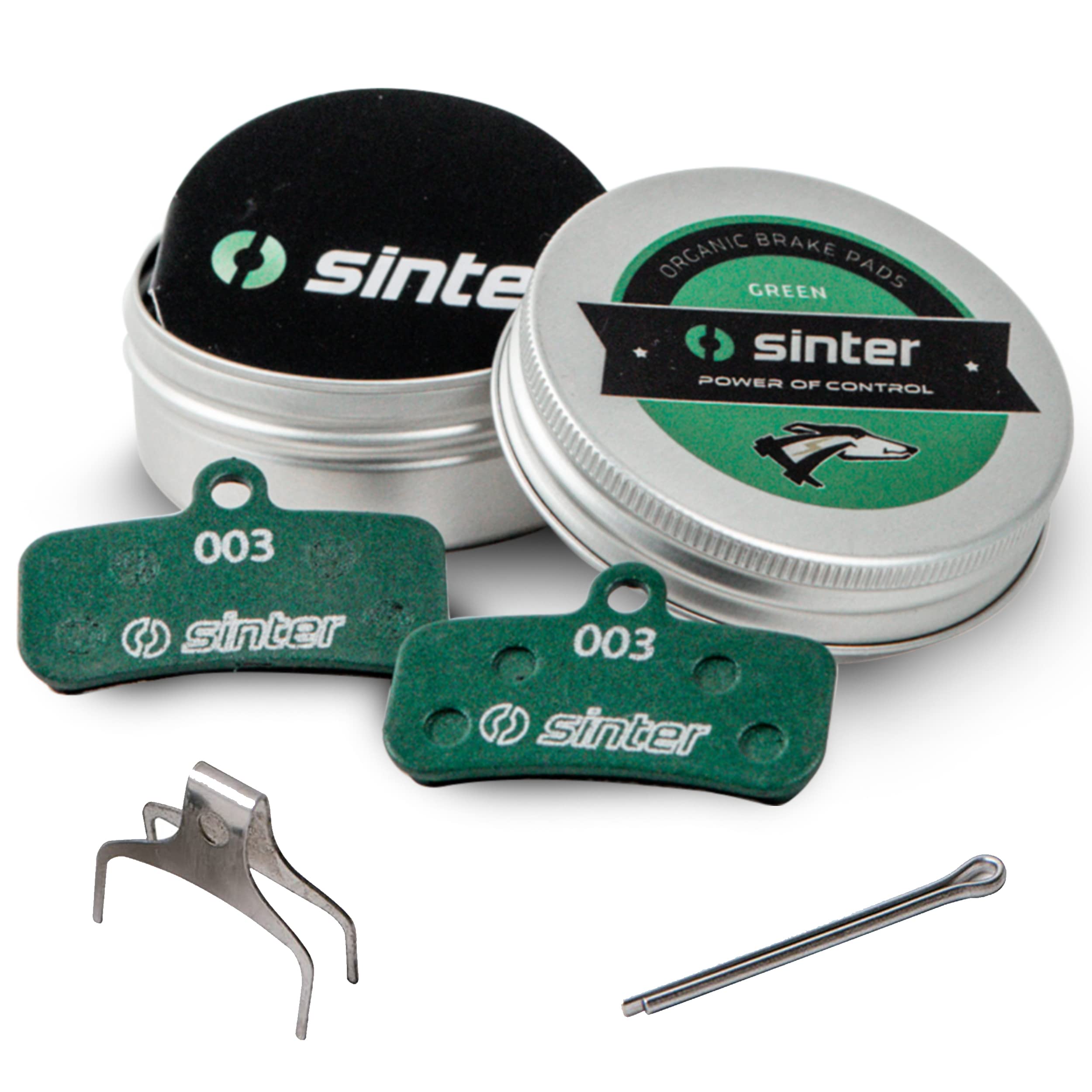 SINTER Premium Brake Pads for Shimano D03S Resin, Bicycle Brake Pads D Type, Organic Bike Disc Brake Pads for Shimano, TRP, Quad