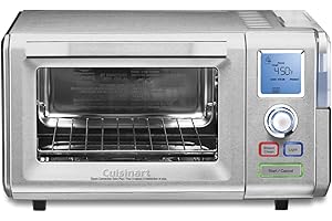 Cuisinart Combo Steam Plus Convection Oven, 9 Functions, LCD Display, 1800W, Silver (CSO-300N1C)