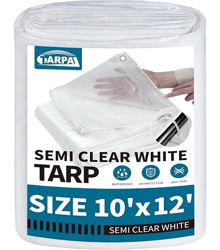 Lona de vinilo de PVC transparente para patio, retardante de fuego (elegir tamaño Lona de vinilo de PVC transparente para patio, retardante de fuego (elegir tamaño