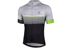 LAMEDA Men's Cycling Jersey Breathable Lightweight Bike Jersey Short Sleeve Quick Dry Moisture Wicking Biking Shirts