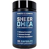 DHEA Supplement for Men DHEA 100mg - Pure DHEA Supplement for Men for Strength and Hormone Balance - DHEA for Women and Men - High Purity Enhanced Absorption 60 SV USA