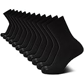 AND1 Men's Mid Crew Performance Cushioned Socks (12-Pack)