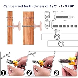 Ravinte 45 Pack 1-1/4 inch Kitchen Cabinet Knobs