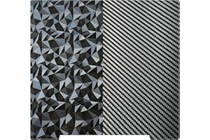 Sahvaim Double Sided Textured PEO PET Build Plate for Prusa i3 MK2 MK2.5 MK3 MK3S MK4, Flexible PEO PET Spring Steel Sheet for Prusa 3D Printers 241x253.8mm.