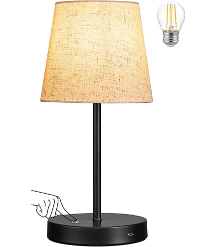 Ascher - Juego De 2 Lámparas De Mesa RGB Con Cambio De Color - 3 Temperaturas De Color Atenuables Sin Escalones, Lámpara Pequeña De Mesita De Noche Para Dormitorio, Lámpara De