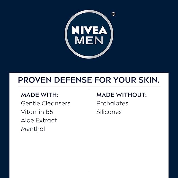 NIVEA MEN MAXIMUM HYDRATION MOISTURIZING FACE WASH WITH ALOE VERA, BOOSTS MOISTURE AND HELPS PREVENT TIGHT, DRY SKIN, 5 FL OZ TUBE