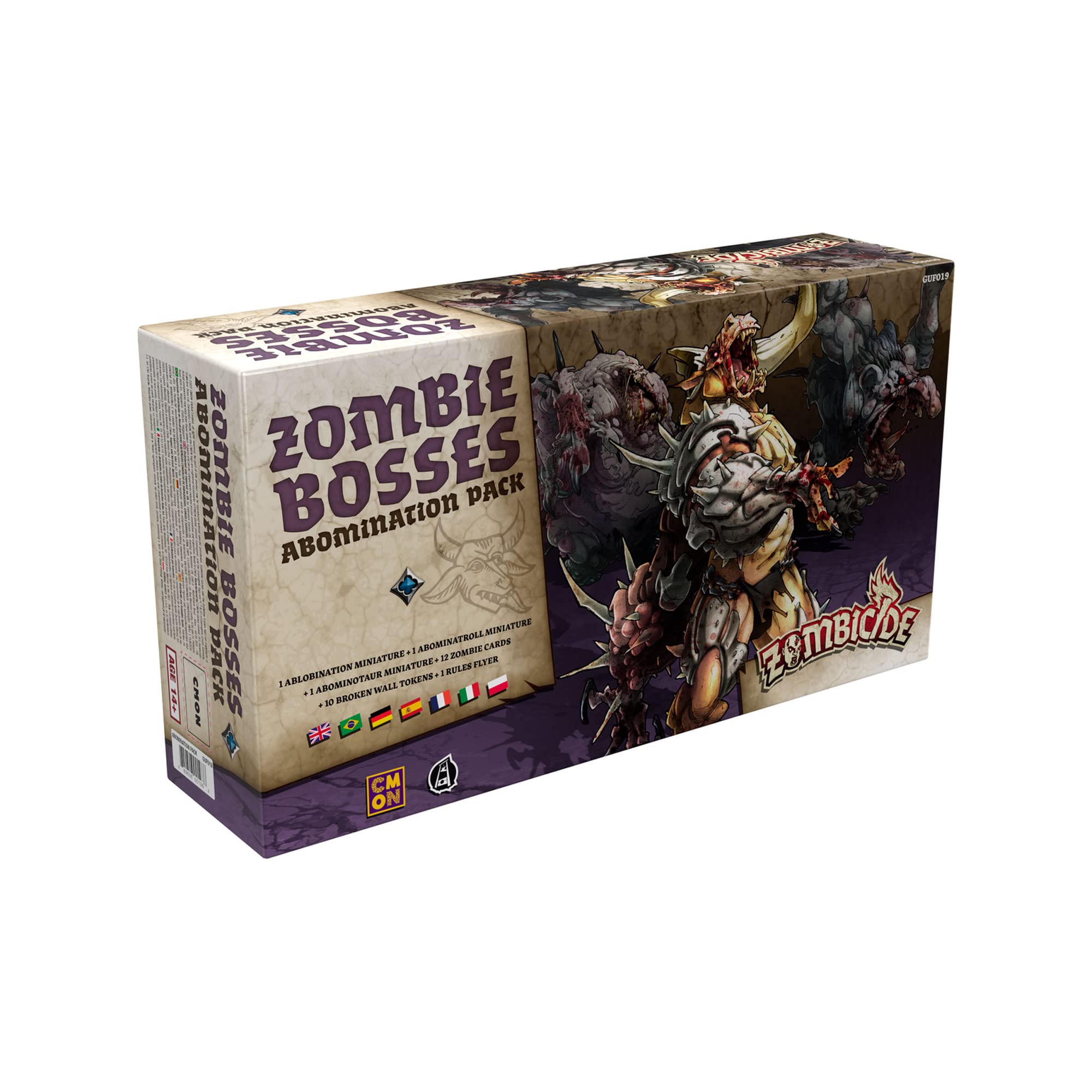 Asmodee UBIZBP19 Zombicide Black Plague Abomination Pack [English Language Not ]