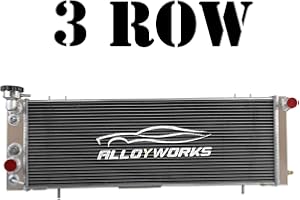 AW ALLOYWORKS ALLOYWORKS 3 Row All Aluminum Radiator For 1991-2001 Jeep Cherokee XJ / 1991-1992 Comanche 4.0L I4 /I6