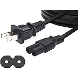 Amazon Basics Replacement Power Cable for PS4 Slim and Xbox One S / X - 6 Foot Cord, Black