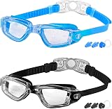 COOLOO Kids Swimming Goggles 2 Pack Anti Fog UV Protection