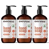 Everyone Liquid Hand Soap, 12.75 Ounce (Pack of 3), Apricot and Vanilla, Plant-Based Cleanser with Pure Essential Oils