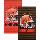 Northwest NFL Cleveland Browns 2-Pack Beach Towel Set, 30" x 60" Each, Standard, Team Colors