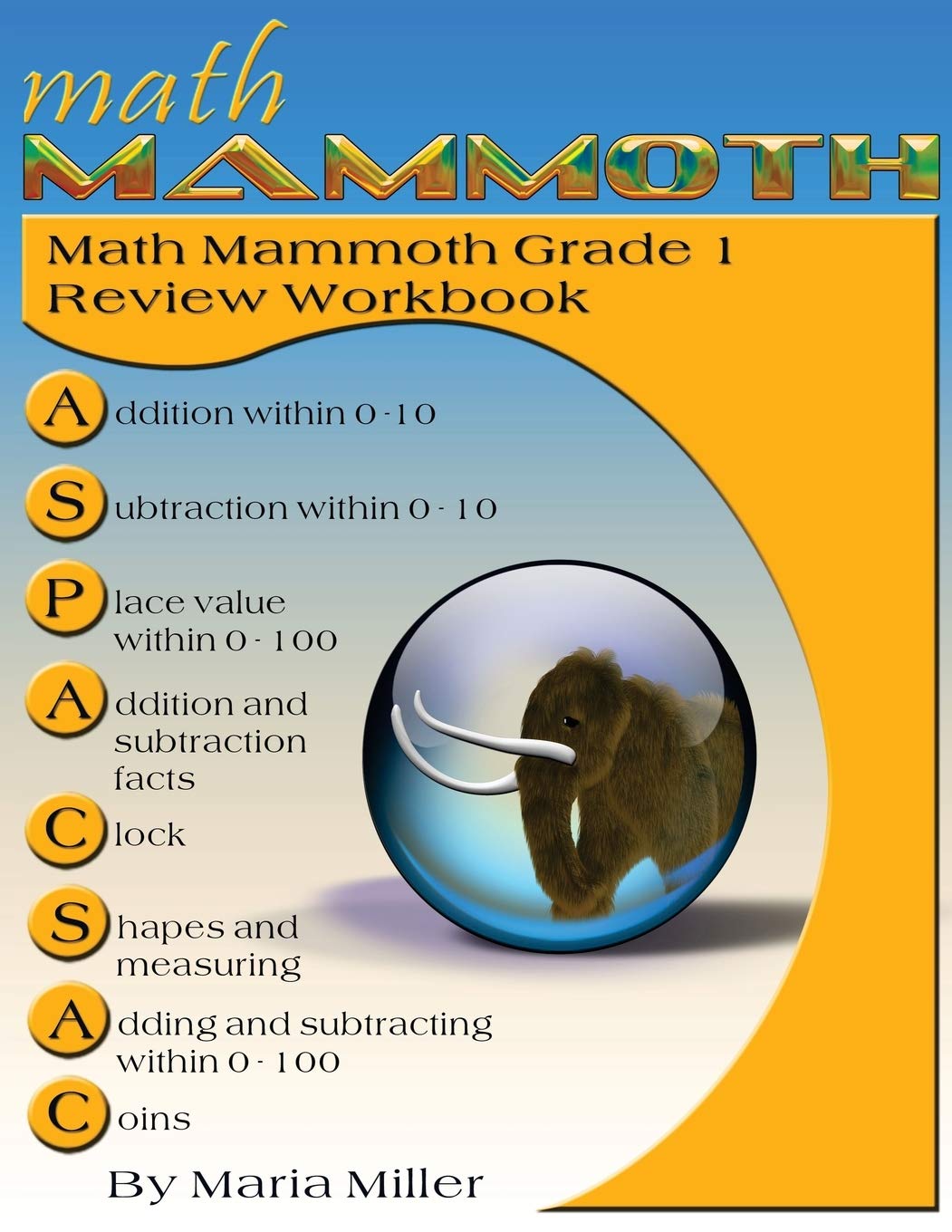 math mammoth grade 1 review workbook miller maria 9781942715429 amazon com books