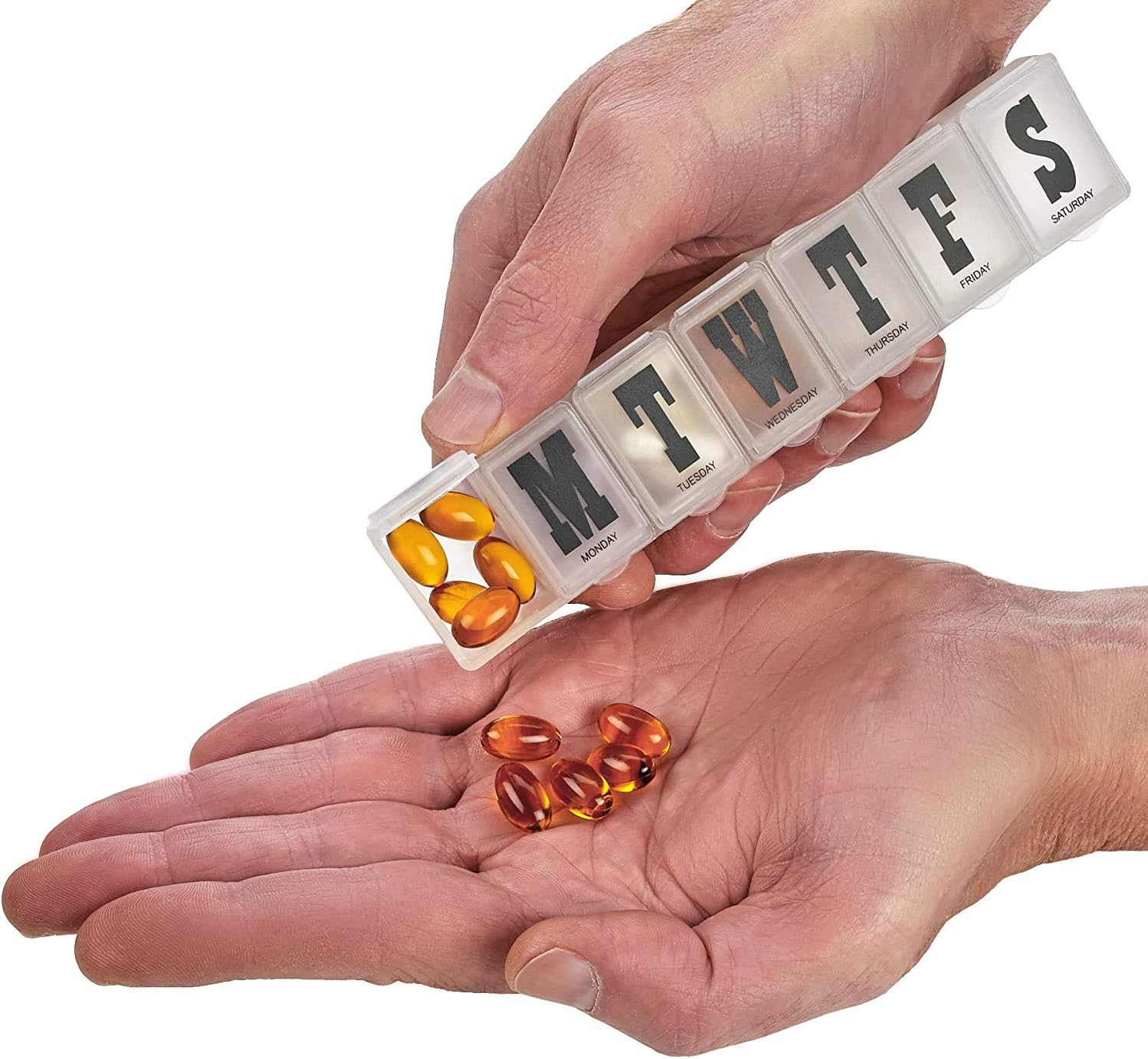 Weekly Pill Organizer, Pack of 2, Pill Planner to Separate Pills & Vitamins Each Week - Image 4