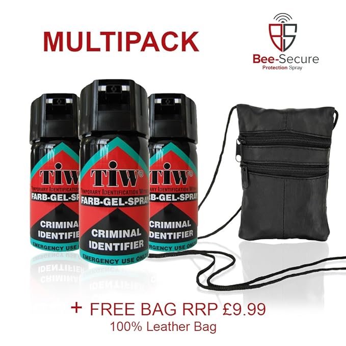 Multi Farb Gel Personal Self Defence Spray Red Dye UK Legal