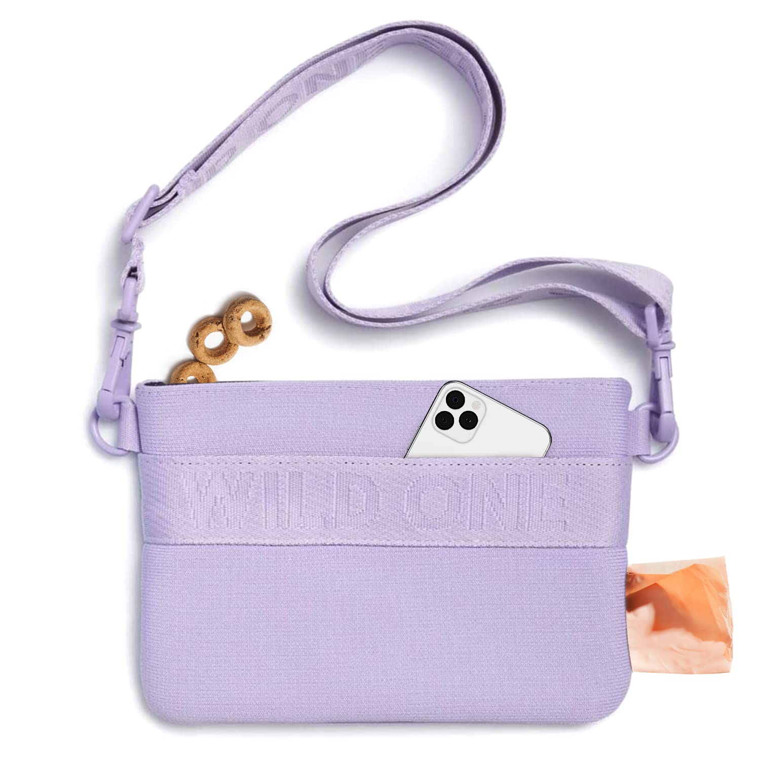 Wild One Treat Pouch - Recycled Knit -Lilac