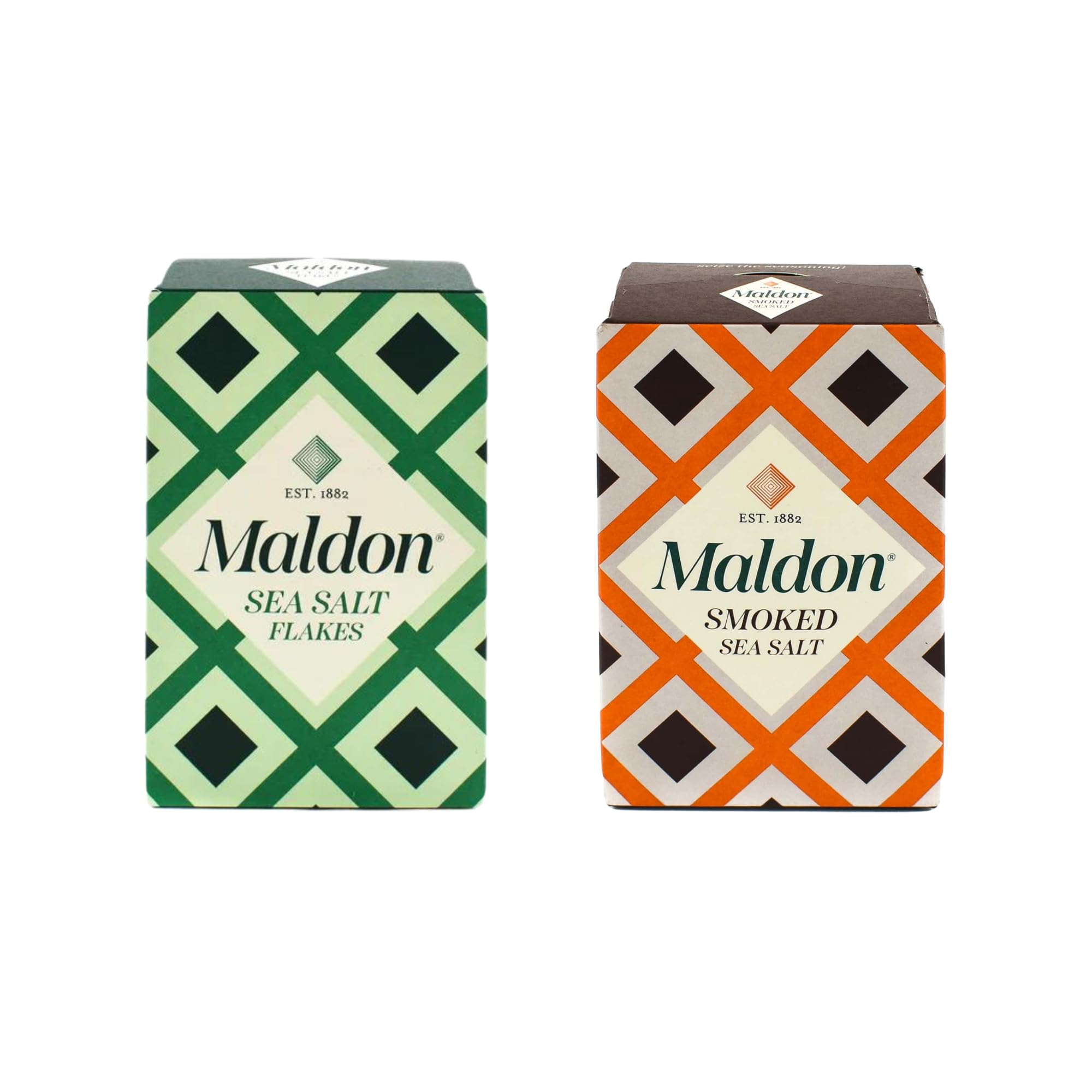 Maldon Variety Pack of Sea Salt Flakes and Smoked Sea Salt, 1 pack of