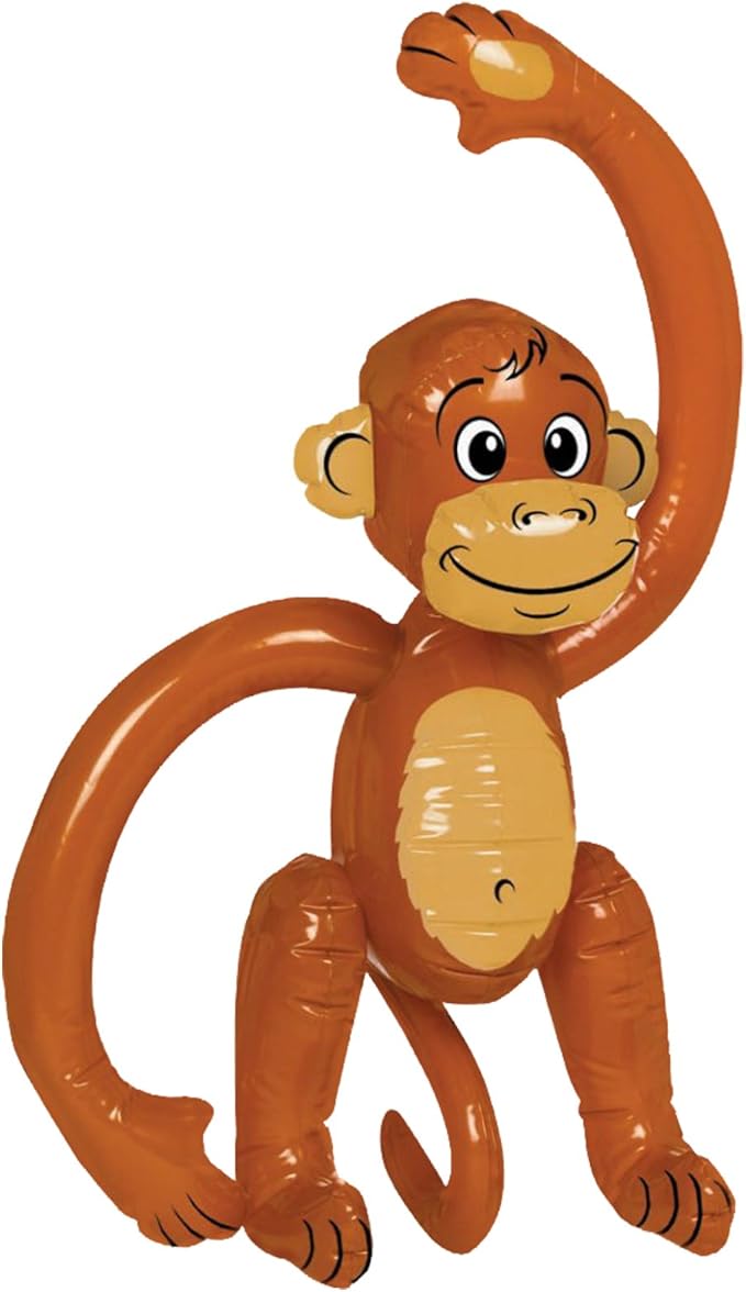 Amscan 148428 24" Inflatable Monkey Plastic Toys & Games