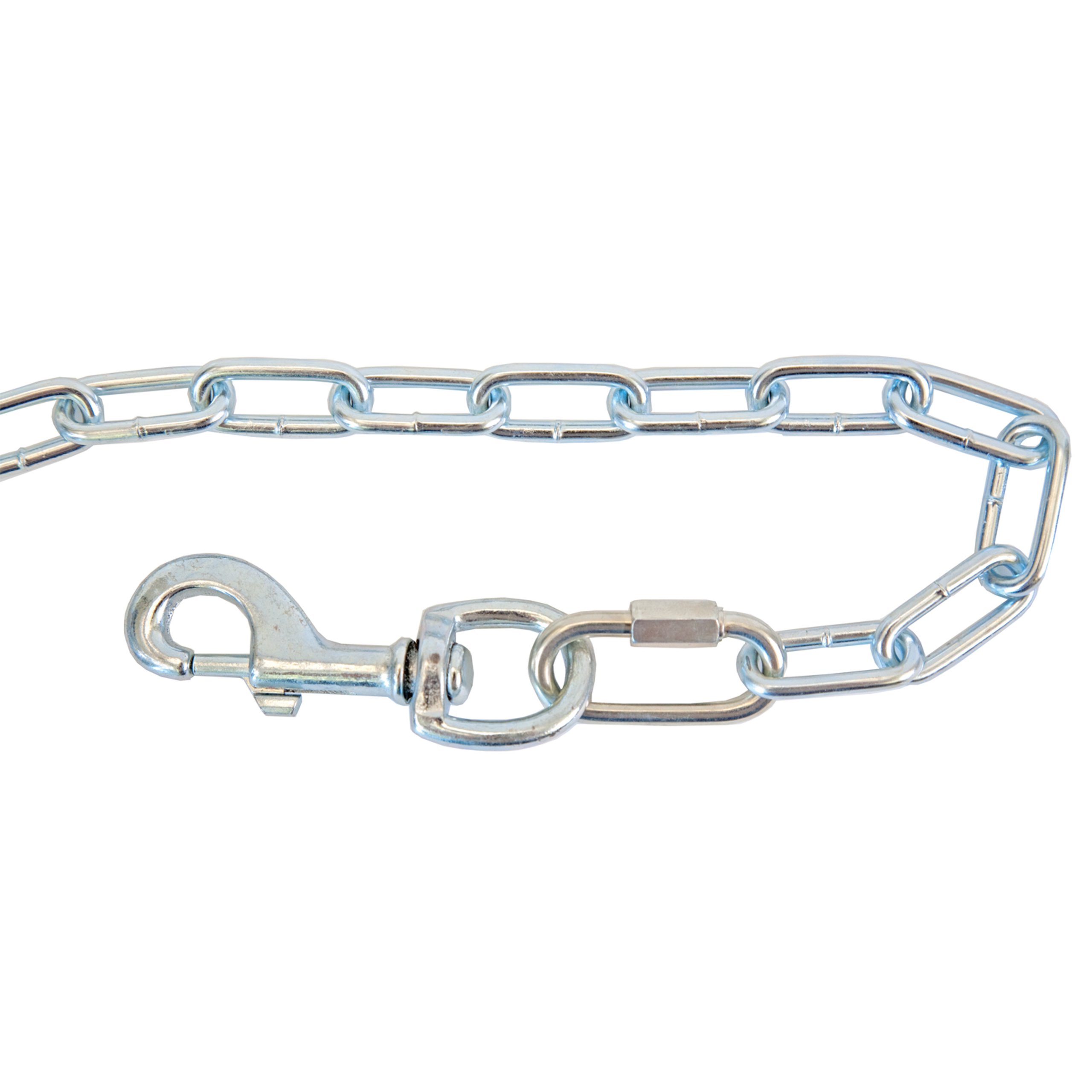 Koch Industries A20321 Koch Double Loop Tie Out Chain, 15 Ft Belt, Silver, L