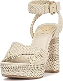 Vince Camuto Women's Pessa Platform Sandal, Panna