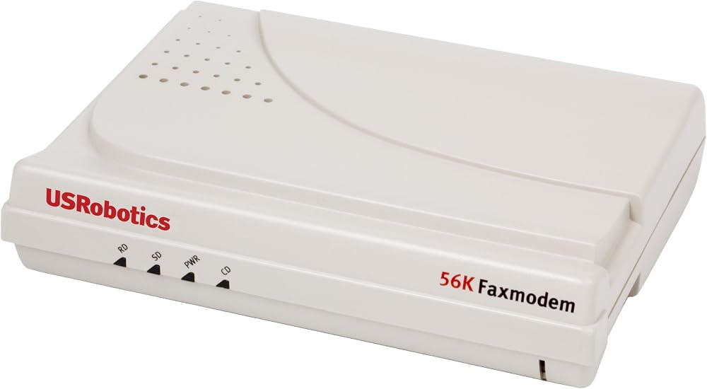 USRobotics 56k V92 External Serial Data Fax Modem V.92 Fast Easy Use