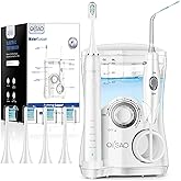 Professional Electric Toothbrush with Water Flosser, 600ML Water Dental flosser Ultrasonic Toothbrush Combo, Brushing & Floss