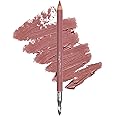 FITGLOW Beauty Vegan Lip Liner Pencil | Long-Lasting Lip Enhancer with Blending Brush | Hydrating Plumping Lip Liner | Smudge-Proof Lip Perfector | Define Shape & Fill | Buff, 1.1g