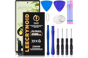 LeeCrynoid for Google Pixel 6 Replacement Battery,Upgrade 4800mAh High Capacity Battery Compatible with HTC Google Pixel 6 GB7N6, G9S9B16 with Repair Tool Kits