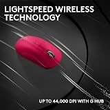 Logitech G PRO X Superlight 2c Wireless Gaming Mouse Pink, 53 g, 44K DPI, 8 kHz view 5