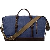 S-ZONE Duffle Bag for Travel Canvas Duffel Bag Carry on Weekender Bag for Men