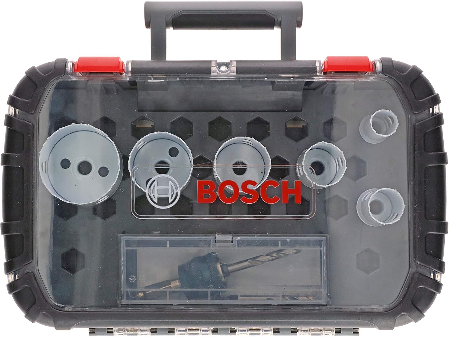 Bosch Professional 9 pcs. Hole Saw Progressor for Wood & Metal Set (for Electricians diameter 22-64 mm, Accessory Drill)