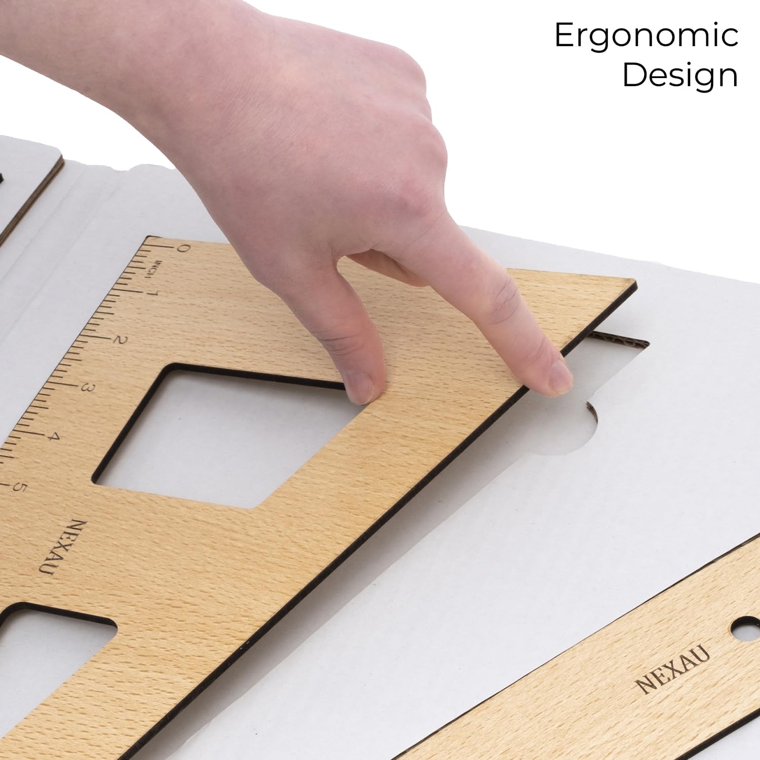 Mua NEXAU 7-Piece Wooden Fashion Drawing Ruler Set - Curved and ...