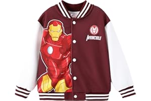 Disney Marvel Spider Man Bomber Jacket Toy Story Cars Mcqueen Varsity Cardigan Lightweight Coat Snap Button Sweatshirts 2-13Y