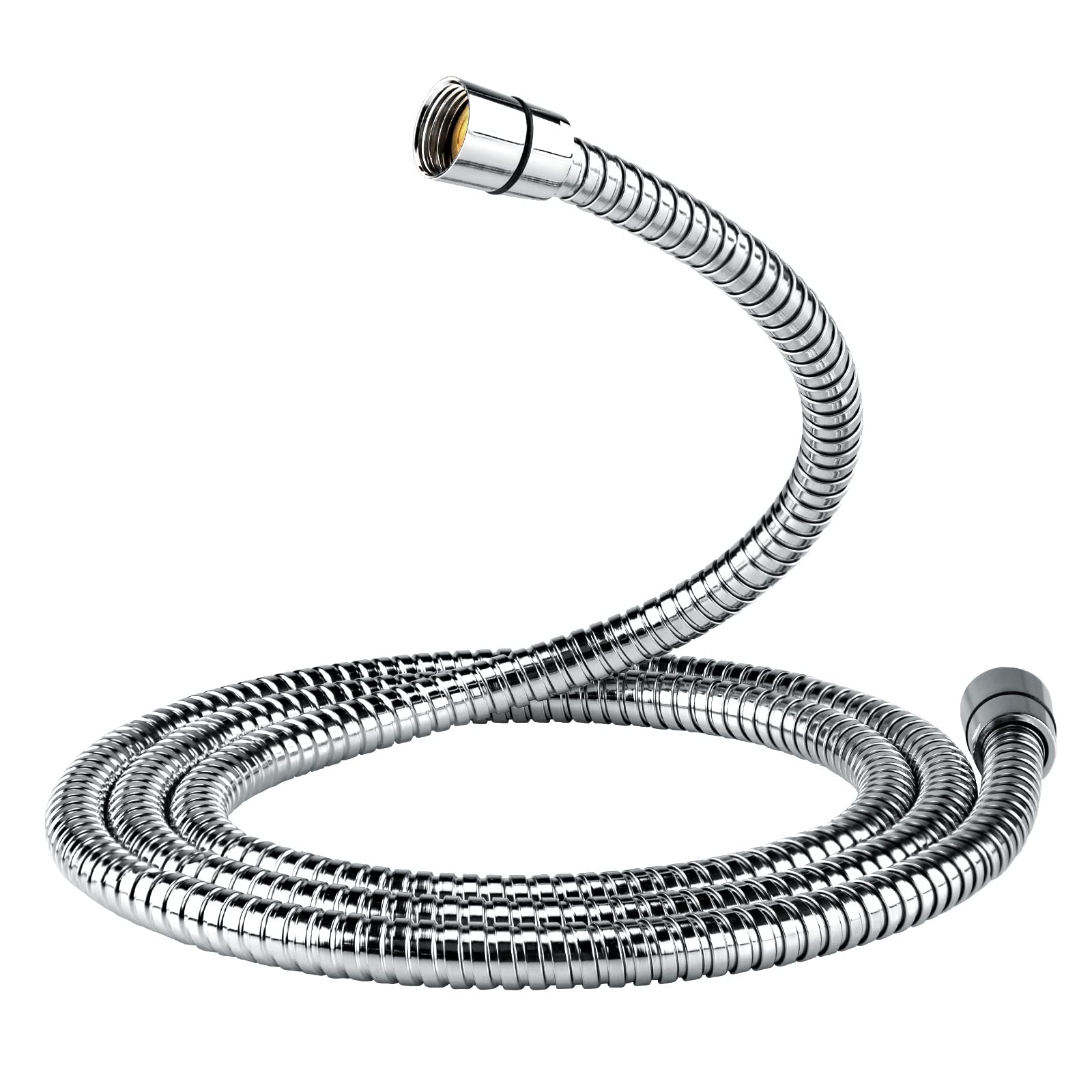 Photo 1 of Eisinly Shower Hose, 79 Inches Extra Long Stainless Steel Handheld Shower Head Hose with Brass Insert and Nut, Flexible, Chrome