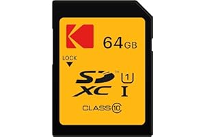 Kodak Premium Memory Card 64GB, 85MBs Read Speed, 25MBs Write Speed for Full HD Video and High-Resolution Pictures, Compatibl