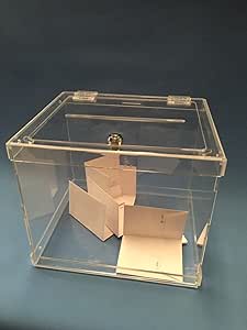 Urna para votaciones en metacrilato incoloro : Amazon.es ...
