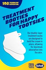 Scholl ExpertCare Dry Skin Foot Mask 6 Pairs Coconut Urea Shea Butter 24Hr view 5