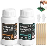 400g Potting Compound for Electronics,Black Insulating Silicone Sealant,Waterproof,Moisture &amp; Shock Resistant,Providing Reliable and Long Term Protection for Electronic Components
