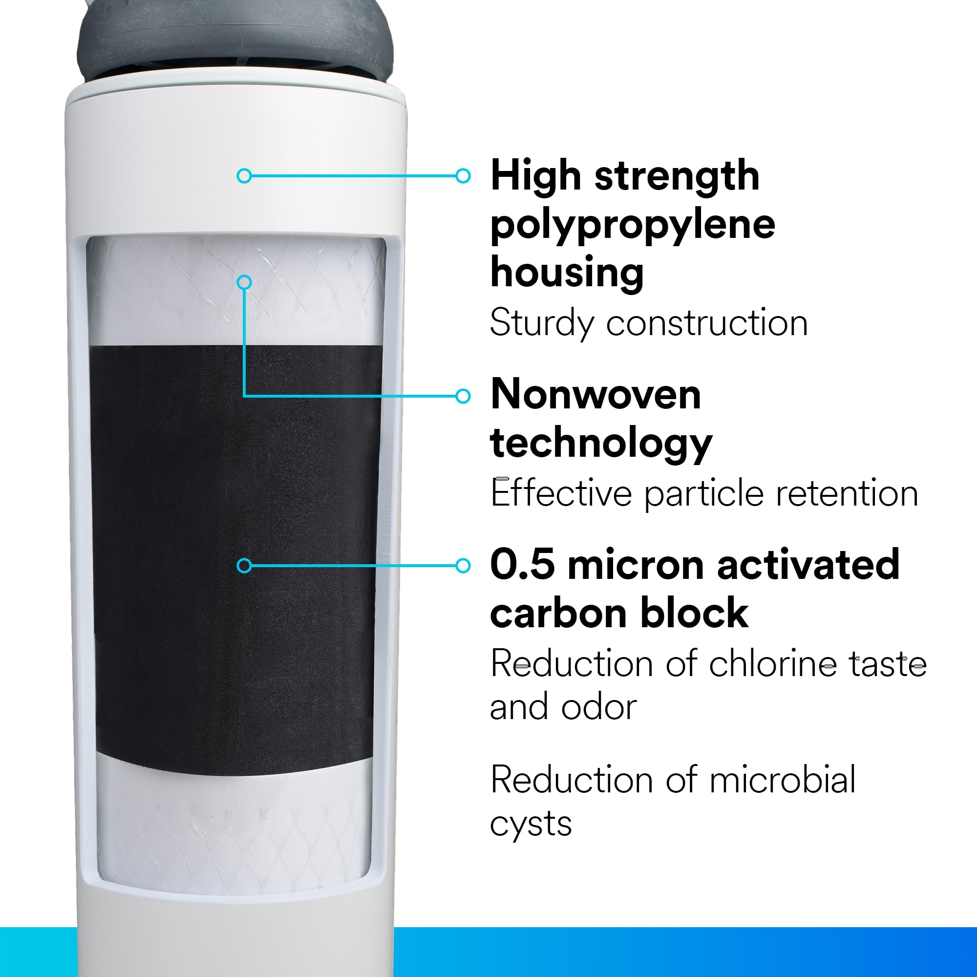 Aqua-Pure 3M Aqua-Pure Under Sink Water Filtration System – Model Complete Cooler, White