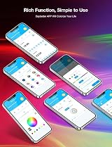 Phopollo Smart WiFi LED Strip Light 30m RGB Bluetooth Alexa Google Home view 6