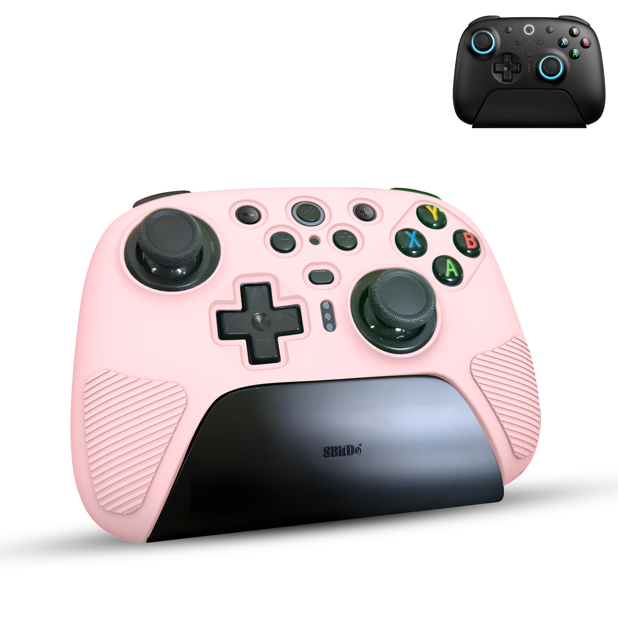 FIOPAZ Silicone Skin Cover for 8Bitdo Ultimate 2, Dust/Sweat-Resistant Protective Case for 8bitdo Ultimate 2 Bluetooth/Wireless Controller Accessories, Pink