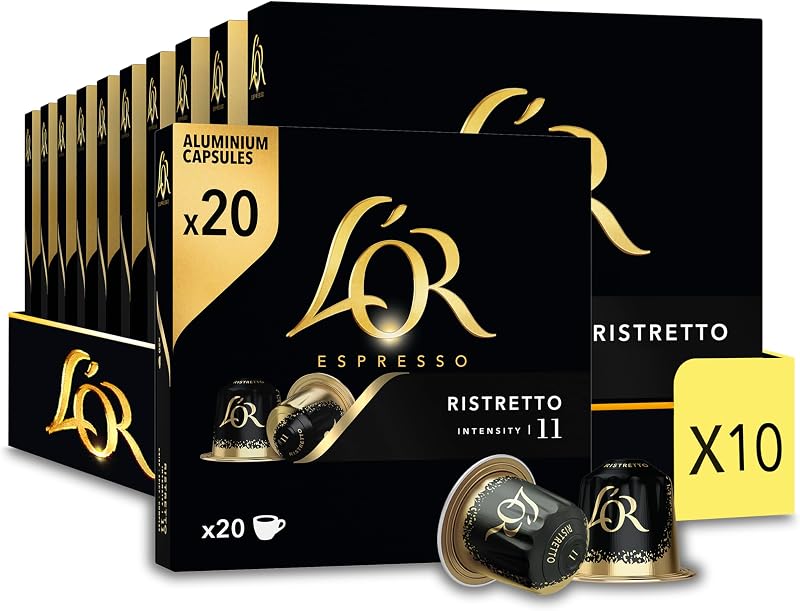 Espresso Café - 200 Capsules Ristretto Intensité 11