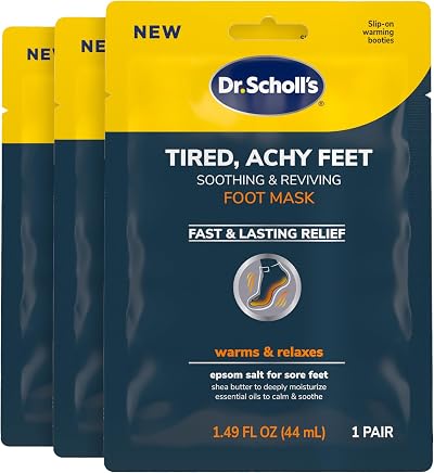 Dr. Scholl's Tired Achy Feet Soothing & Reviving Foot Mask 3 Pair