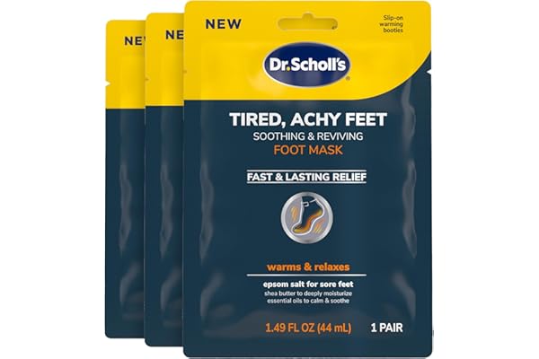 Dr. Scholl'sÃ‚Â® Tired, Achy Feet Soothing & Reviving Foot Mask, 3 Pair, Warming Booties