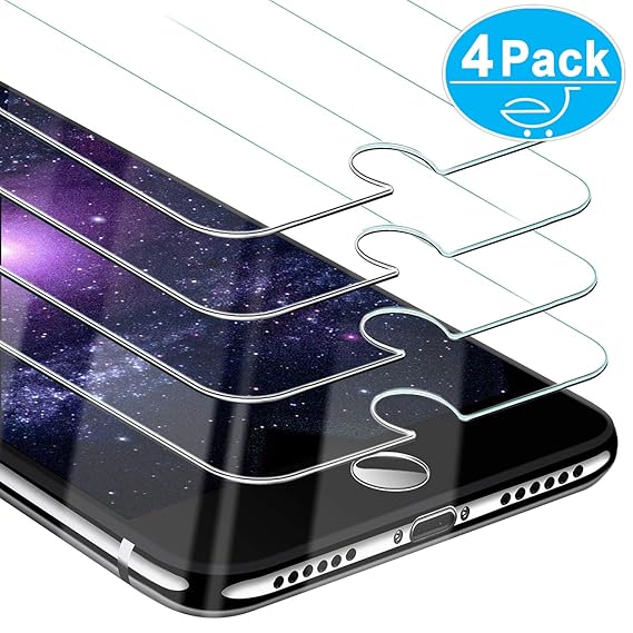 Beikell [4 Stück Panzerglas Displayschutzfolie für iPhone 8, iPhone 7, iPhone 6S und iPhone 6, Gehärtetes Glas Schutzfolie [4