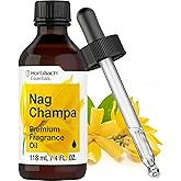 Horbäach Nag Champa Fragrance Oil | 4 fl oz (118ml) | Premium Grade | for Diffusers, Candle and Soap Making, DIY Projects & More