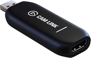 Elgato Cam Link 4K, Live-Streamen und Aufnehmen mit DSLR, Action Cam oder Camcorder in 1080p60 oder 4K bei 30 fps, HDMI Capture-Gerät, USB 3.0