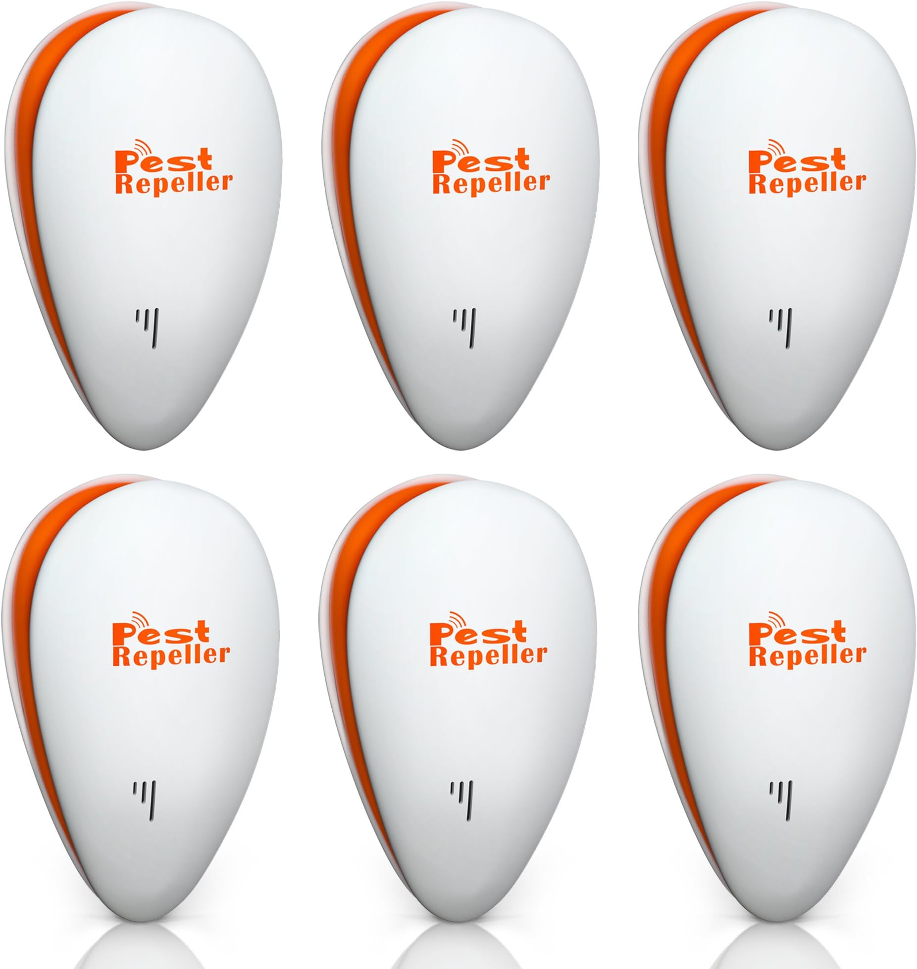 Gradi Ultrasonic Pest Repeller 6 Pack New - Repellent for Insect, Mosquito, Mouse, Spider, Ant, Rat, Roach, Bug - Indoor Electronic & Electromagnetic Control - Protect Your Home