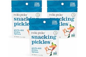 RICK'S PICKS Snacking Pickles Garlic Dill Pickle Spears- 3 pk