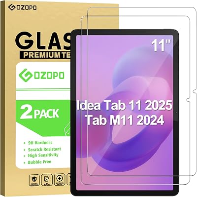 GOZOPO Screen Protector for Lenovo Idea Tab 11 2025 / Tab M11 2024 2 Pack